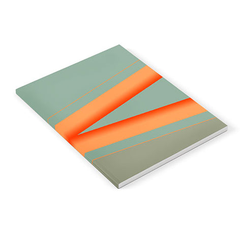 Sheila Wenzel-Ganny Army Green Orange Stripe Notebook
