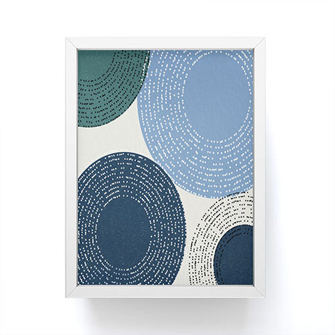 Sheila Wenzel-Ganny Big Blues Minimalist design Framed Mini Art Print