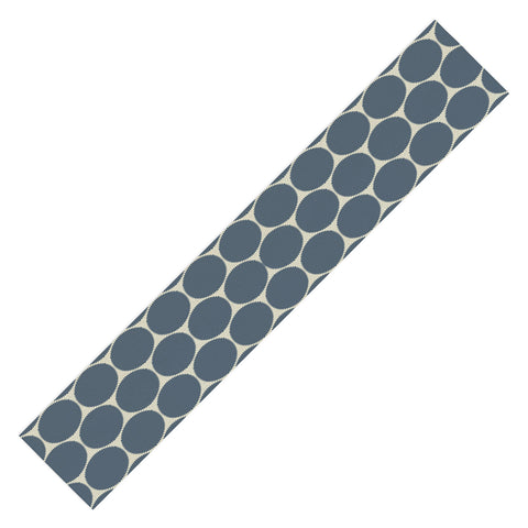 Sheila Wenzel-Ganny Blue Dots Abstract Table Runner