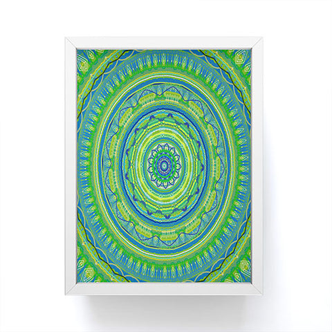 Sheila Wenzel-Ganny Bohemian Blues Mandala Framed Mini Art Print
