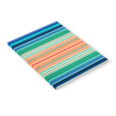 Sheila Wenzel-Ganny Bold Blue Orange Stripes Notebook
