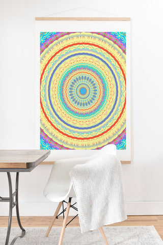 Sheila Wenzel-Ganny Colorful Fun Mandala Art Print And Hanger