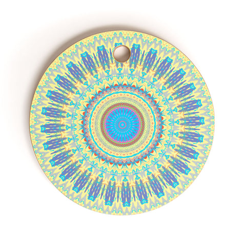Sheila Wenzel-Ganny Colorful Fun Mandala Cutting Board Round