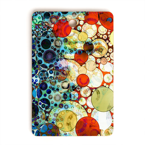 Sheila Wenzel-Ganny Contemporary Blue Bubble Cutting Board Rectangle