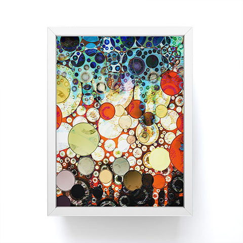 Sheila Wenzel-Ganny Contemporary Blue Bubble Framed Mini Art Print