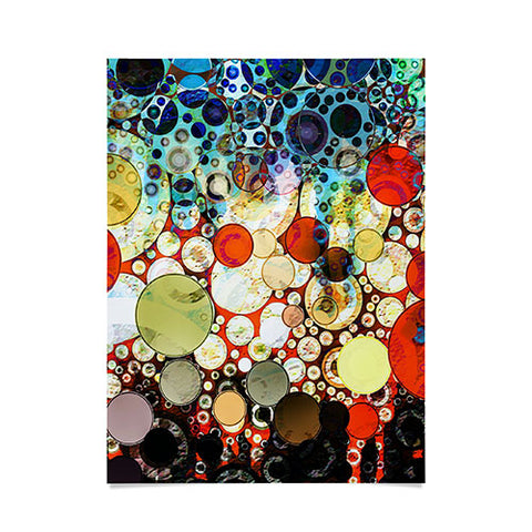 Sheila Wenzel-Ganny Contemporary Blue Bubble Poster