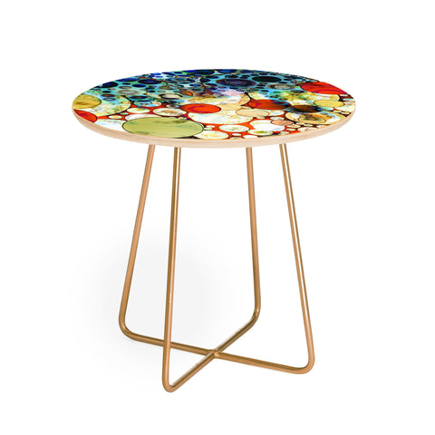 Sheila Wenzel-Ganny Contemporary Blue Bubble Round Side Table