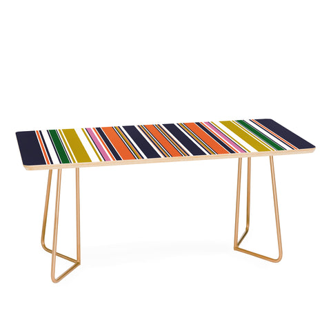 Sheila Wenzel-Ganny Contemporary Bold Stripes Coffee Table