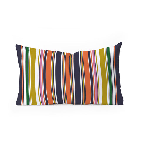 Sheila Wenzel-Ganny Contemporary Bold Stripes Oblong Throw Pillow