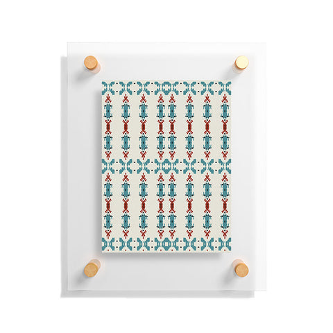 Sheila Wenzel-Ganny Cross Stitch Tribal Floating Acrylic Print