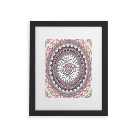 Sheila Wenzel-Ganny Delicate Pink Lavender Mandala Framed Art Print
