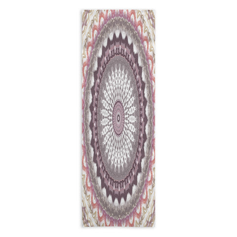 Sheila Wenzel-Ganny Delicate Pink Lavender Mandala Yoga Towel