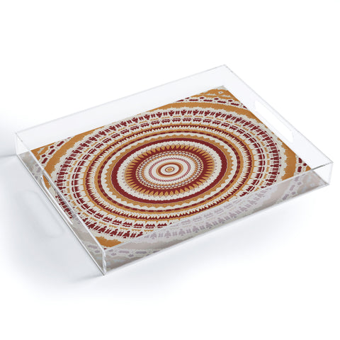 Sheila Wenzel-Ganny Desert Sun Mandala Acrylic Tray