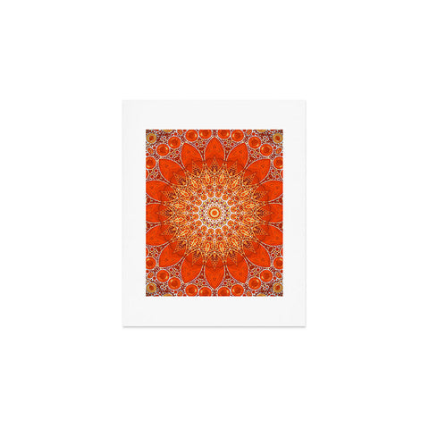Sheila Wenzel-Ganny Detailed Orange Boho Mandala Art Print