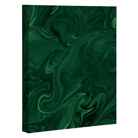 Sheila Wenzel-Ganny Emerald Green Abstract Art Canvas