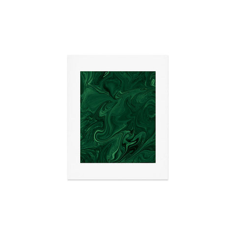 Sheila Wenzel-Ganny Emerald Green Abstract Art Print