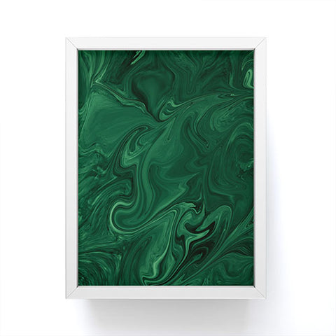 Sheila Wenzel-Ganny Emerald Green Abstract Framed Mini Art Print