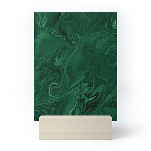 Sheila Wenzel-Ganny Emerald Green Abstract Mini Art Print