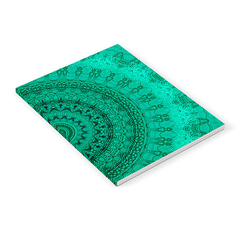 Sheila Wenzel-Ganny Forest Green Teal Mandala Notebook