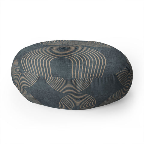 Sheila Wenzel-Ganny Grunge Minimalist Abstract Floor Pillow Round