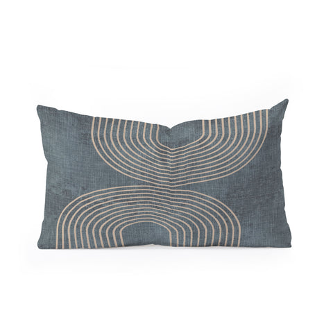 Sheila Wenzel-Ganny Grunge Minimalist Abstract Oblong Throw Pillow