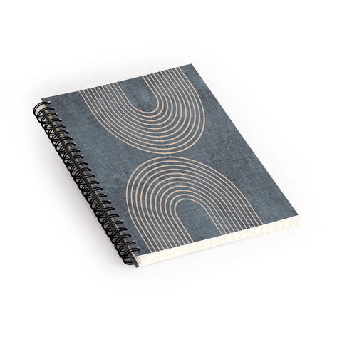 Sheila Wenzel-Ganny Grunge Minimalist Abstract Spiral Notebook