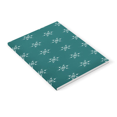 Sheila Wenzel-Ganny Holiday Green Snowflakes Notebook
