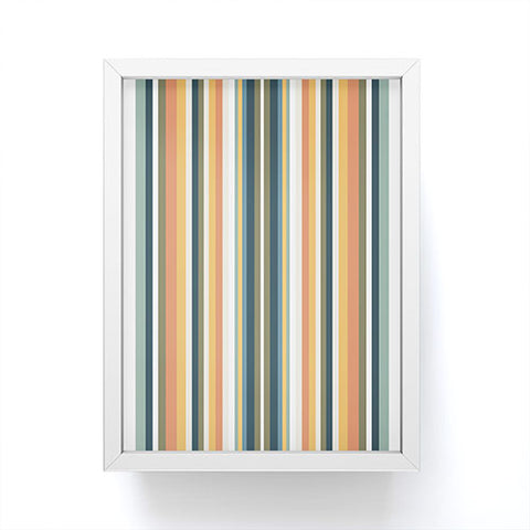 Sheila Wenzel-Ganny Mid Century Stripes Framed Mini Art Print