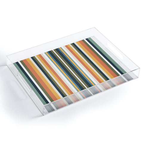 Sheila Wenzel-Ganny Mid Century Stripes Acrylic Tray