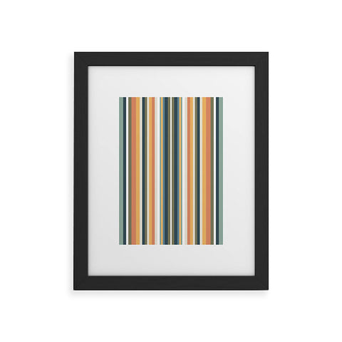 Sheila Wenzel-Ganny Mid Century Stripes Framed Art Print