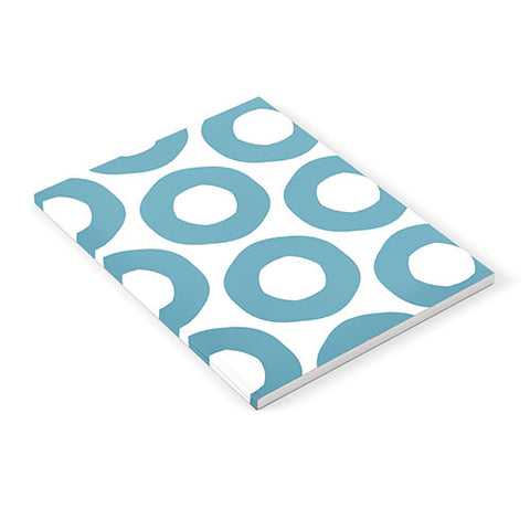 Sheila Wenzel-Ganny Minimalist Blue Grey Dots Notebook