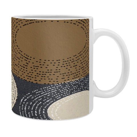 Sheila Wenzel-Ganny Minimalist Brown Circles Coffee Mug