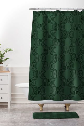 Sheila Wenzel-Ganny Minimalist Forest Shower Curtain And Mat
