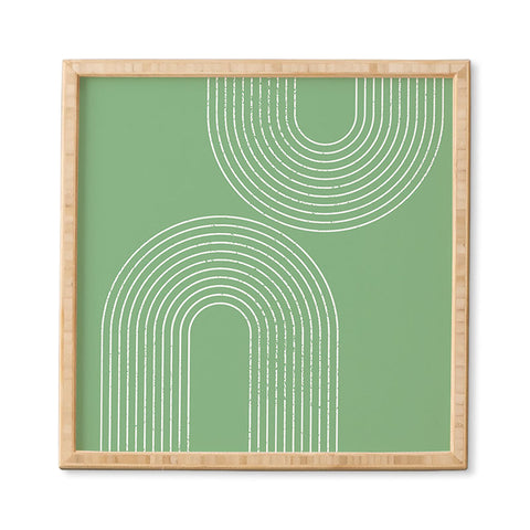 Sheila Wenzel-Ganny Mint Green Minimalist Framed Wall Art