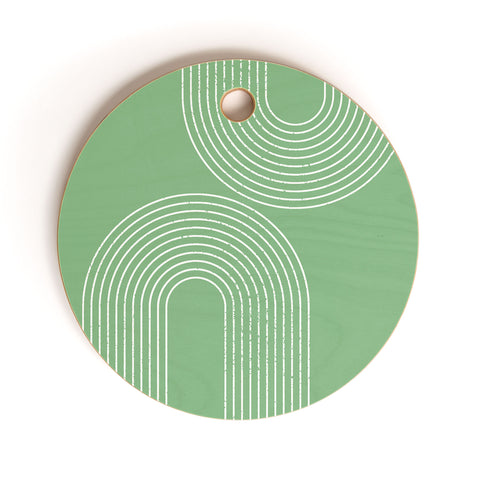 Sheila Wenzel-Ganny Mint Green Minimalist Cutting Board Round