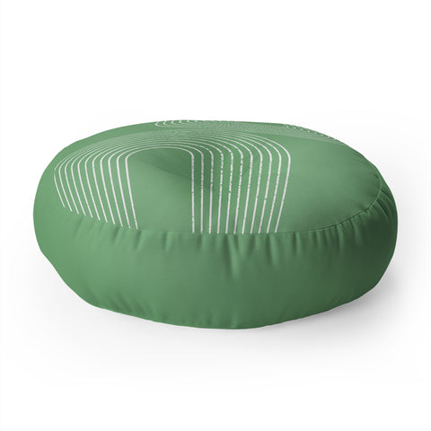 Sheila Wenzel-Ganny Mint Green Minimalist Floor Pillow Round