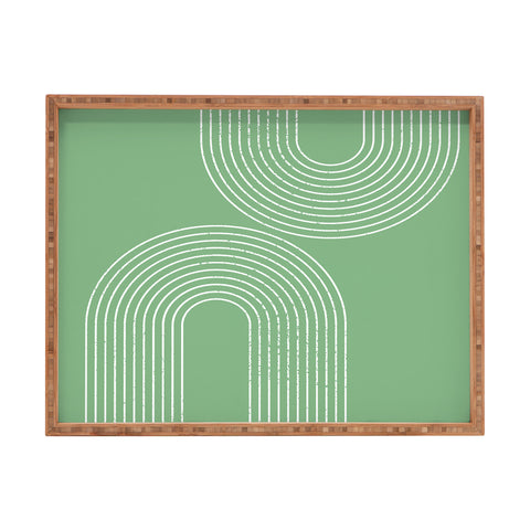 Sheila Wenzel-Ganny Mint Green Minimalist Rectangular Tray