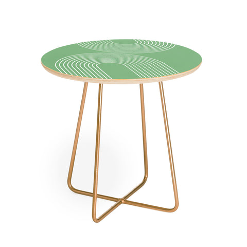 Sheila Wenzel-Ganny Mint Green Minimalist Round Side Table