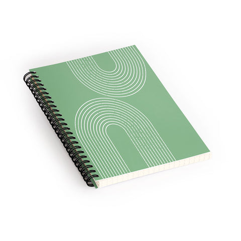 Sheila Wenzel-Ganny Mint Green Minimalist Spiral Notebook