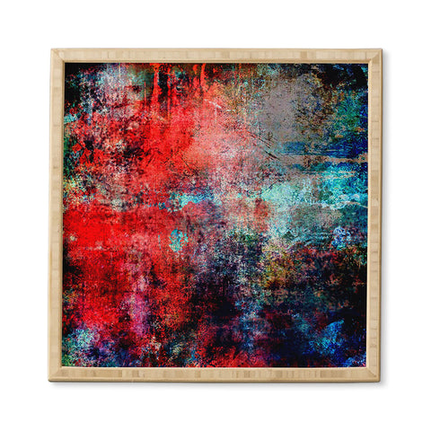 Sheila Wenzel-Ganny Modern Red Abstract Framed Wall Art