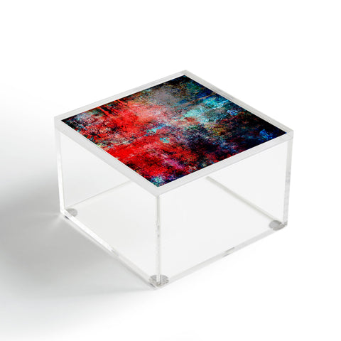 Sheila Wenzel-Ganny Modern Red Abstract Acrylic Box