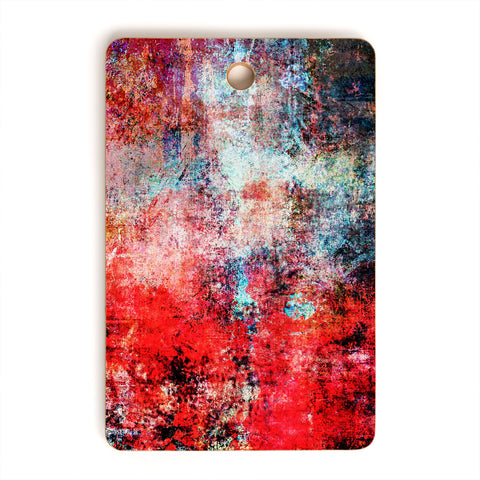 Sheila Wenzel-Ganny Modern Red Abstract Cutting Board Rectangle