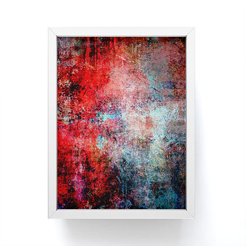 Sheila Wenzel-Ganny Modern Red Abstract Framed Mini Art Print