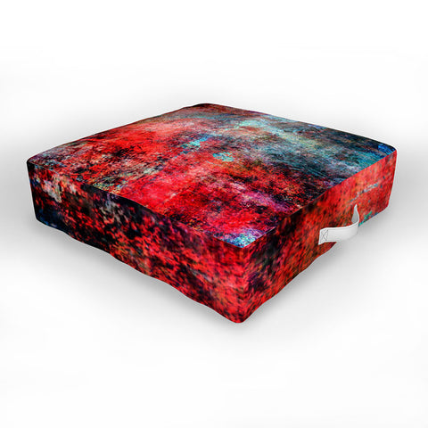 Sheila Wenzel-Ganny Modern Red Abstract Outdoor Floor Cushion