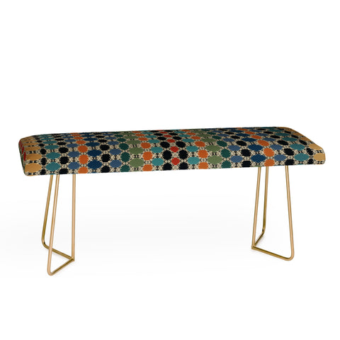 Sheila Wenzel-Ganny Moroccan Braided Abstract Bench