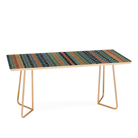 Sheila Wenzel-Ganny Moroccan Braided Abstract Coffee Table