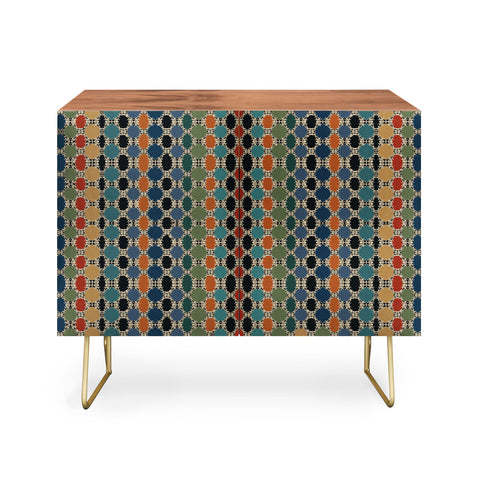 Sheila Wenzel-Ganny Moroccan Braided Abstract Credenza