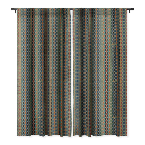 Sheila Wenzel-Ganny Moroccan Braided Abstract Blackout Window Curtain