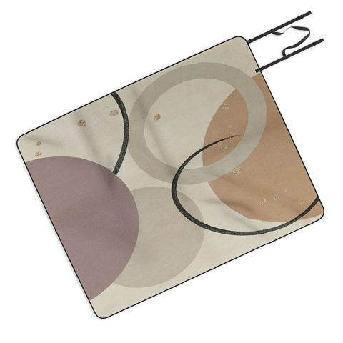 Sheila Wenzel-Ganny Neutral Color Abstract Picnic Blanket