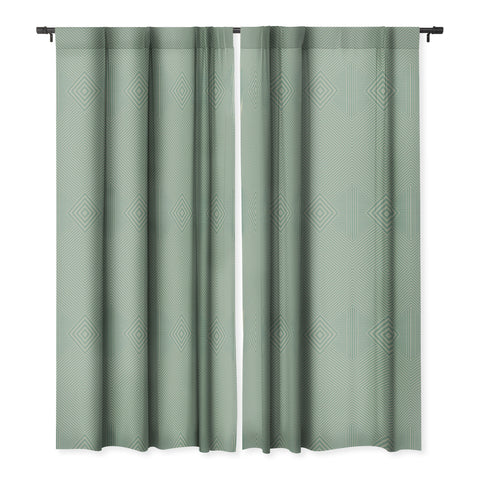 Sheila Wenzel-Ganny Overlap Linen Stripes Blackout Window Curtain